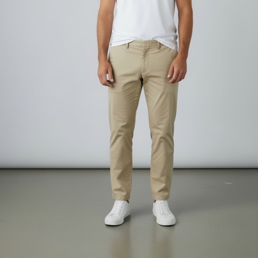 NWT The Kooples Beige Chino Pants EU 50 US 34 Slim Straight Designer $215